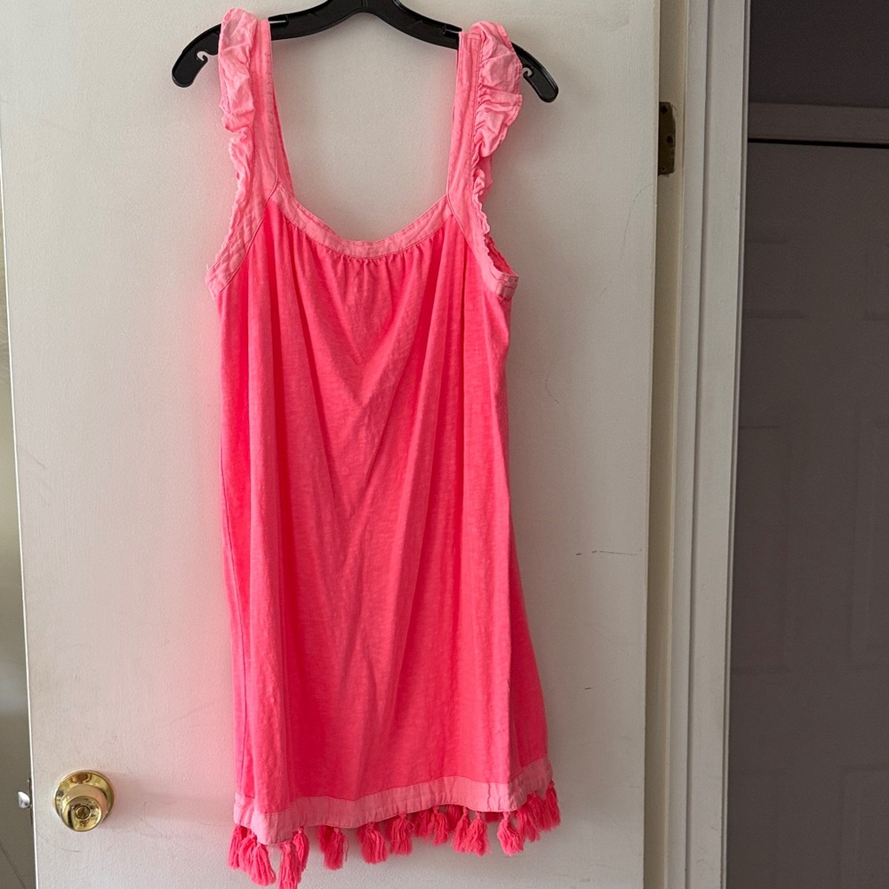 Vineyard Vines Pink Ruffle dress